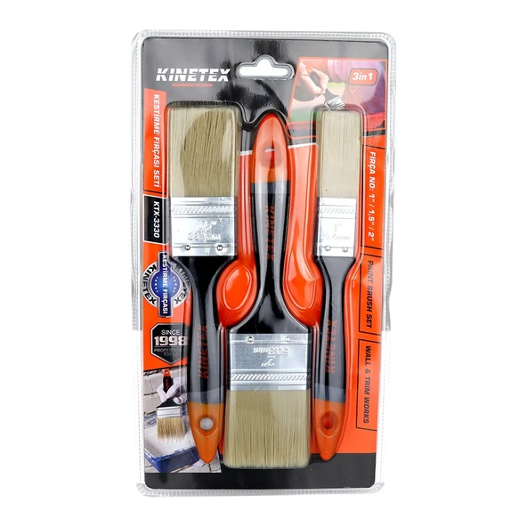 3 PCS - NO:1 İNÇ / 1.5 İNÇ / 2 İNÇ  KESTİRME FIRÇA SET (4401)