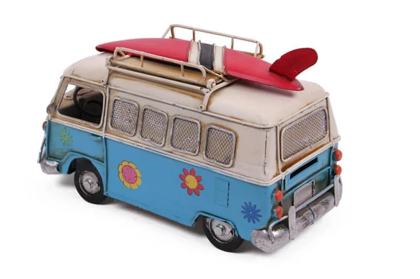 Dekoratif Metal Minibüs Çerçeveli ve Kumbaralı Hediyelik - 5