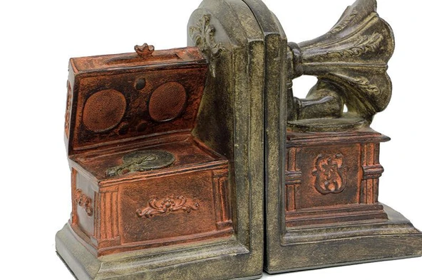 Kitap Stopper Gramafon & Pikap Dekoratif Hediyelik - 5