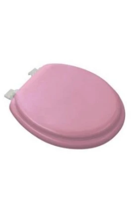 PEMBE YUMUŞAK KLOZET KAPAK BÜYÜK PUF 42x41 cm (4401)
