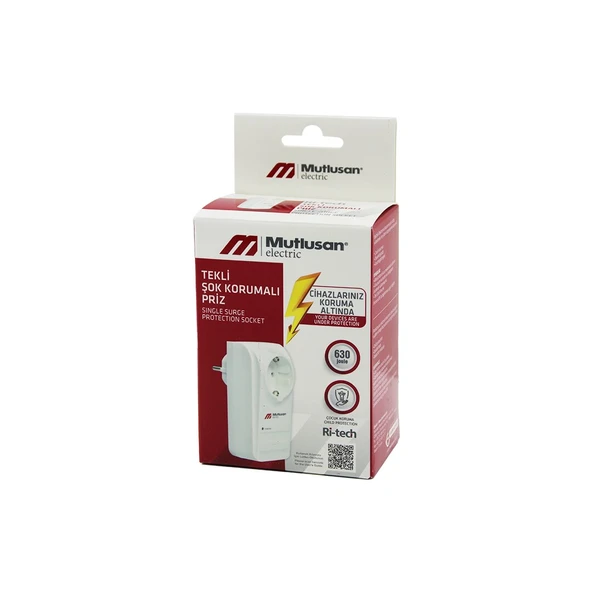 TEKLİ ŞOK KORUMALI PRİZ GOLYAT Rİ-TECH-001 (4401)