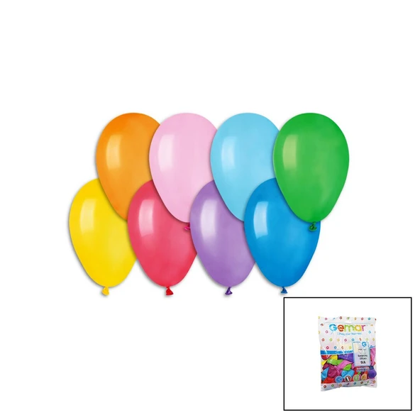 KLASİK RENKLİ BALON 7 İNÇ - 19CM - 100PCS (4401)