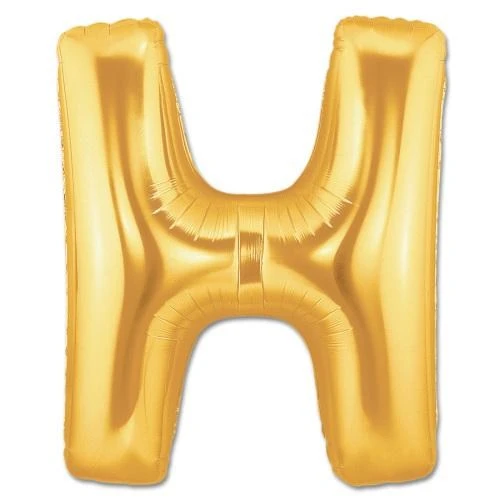 H Harf Folyo Balon Altın Renk  40 inç (4401)