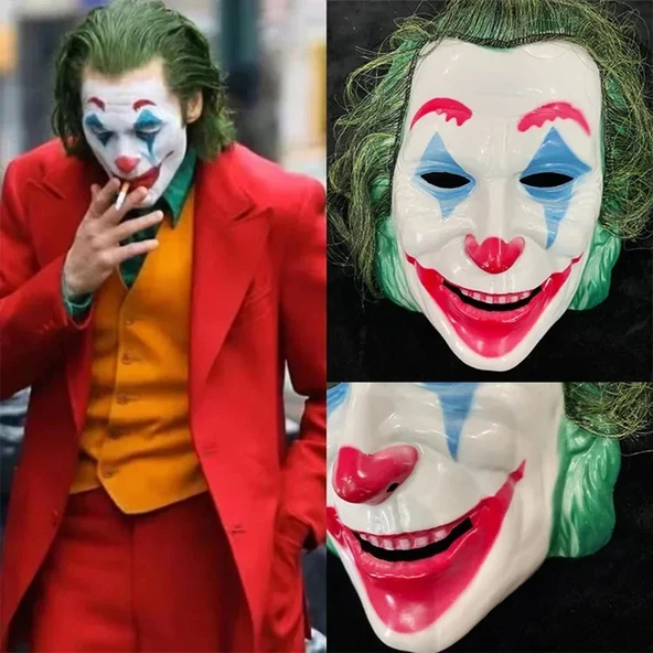 Joaquin Phoenix Joker Maskesi Yeşil Saçlı (4401)