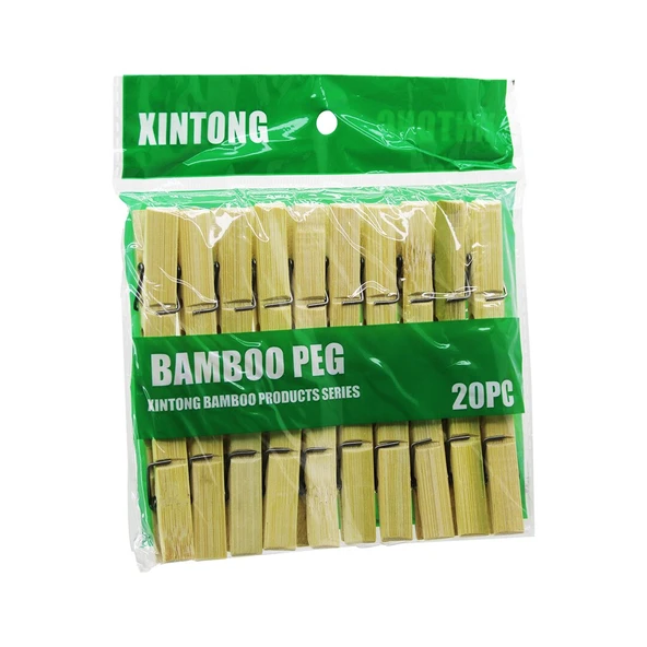 20PCS AHŞAP BAMBU MANDAL (4401)