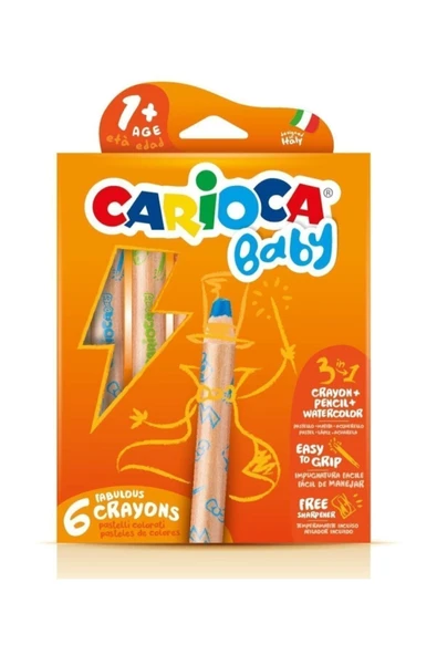 Carioca Boya Kalemi 6 Lı Kalem Traş Hediyeli