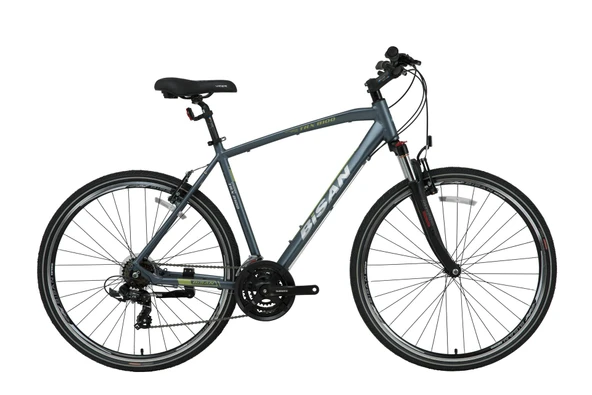 Bisan TRX 8100 28 Jant Şehir Bisikleti 21 Vites V Fren 52cm Siyah Turuncu
