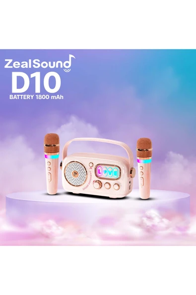 Nettech  Zealsound D10 Karaoke Box Kablosuz Hoparlör - Speaker - 3