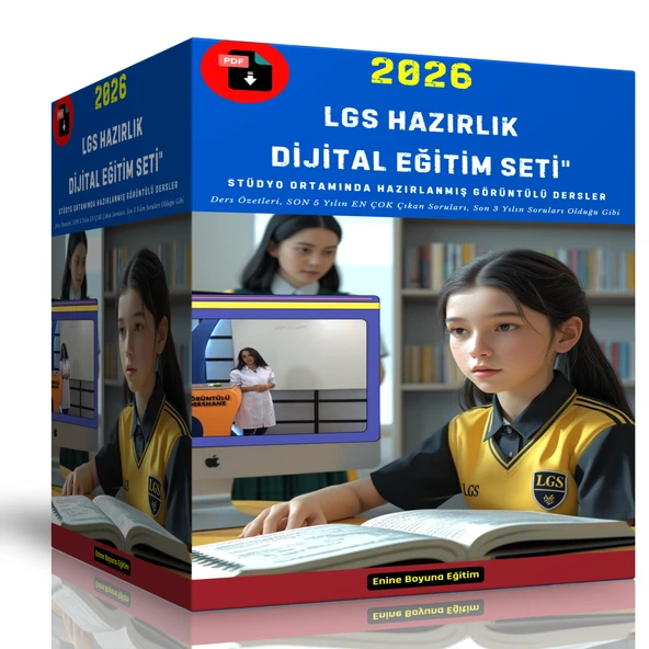 2026 LGS Dijital Eğitim Seti (PDF ve Görüntülü)