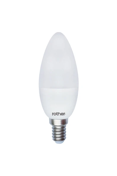 RTL02111 Rother LED Mum Avize Ampul 6W E14 470 Lümen 4500K Gün Işığı - Enerji Tasarruflu Ampul - 2