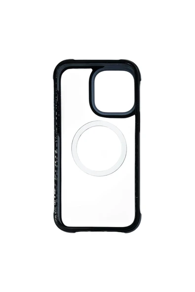 Nettech  İphone 14 Pro Max Uyumlu Nt-n040 Arkası Şeffaf Lüx Magesaf Arka Koruma Kılıf - Siyah - 2
