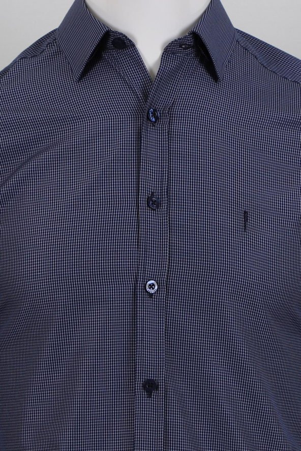 Uzun Kol Slim Fit Desenli Gömlek - 4