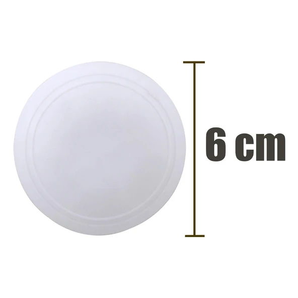 (10 ADET) Kapı Stoperi Tamponu Kendinden Yapışkanlı Kapı Stopu Durdurucu Tutucu Beyaz - Resim 2