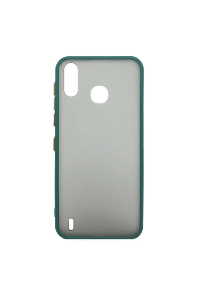 Nettech  İnfinix Smart 4 Uyumlu Montreal Seri Arka Koruma Kılıf - Yeşil - 1
