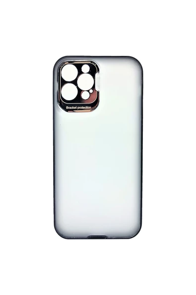 Nettech  İphone 12 Pro Uyumlu Fluence Seri Arka Koruma Kılıf - Siyah - 1
