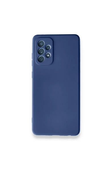 Nettech  Samsung Galaxy A72 Uyumlu Nano Silikon Arka Koruma Kılıf - Lacivert - 1