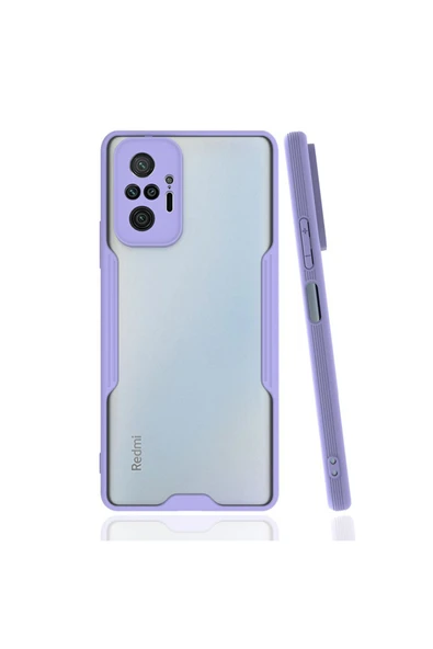 Nettech  Xiaomi Redmi Note 10 Pro 4g Uyumlu Platin Seri Arka Koruma Kılıf - Lila - 1