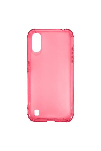 Nettech  Samsung Galaxy A01 Uyumlu Neptün Seri Arka Koruma Kılıf - Pembe - 1
