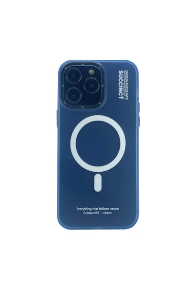 Nettech  İphone 14 Pro Max Uyumlu Nt-n002 Magsafe Arka Koruma Kılıf - Mavi - 1