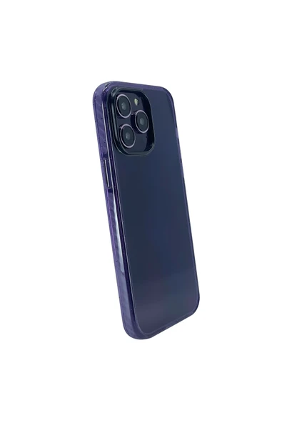 Nettech  İphone 14 Pro Uyumlu Icesand Airbag Seri Arka Koruma Kılıf - Mor - 2
