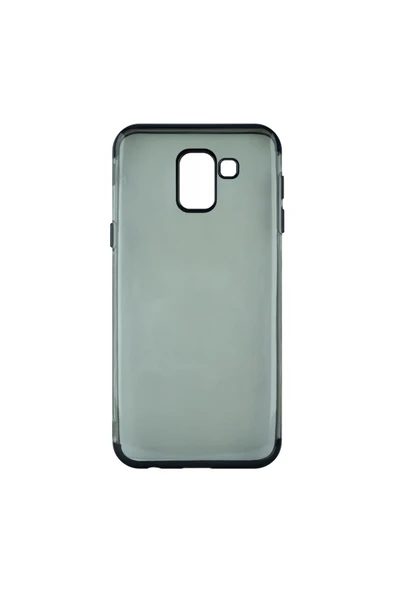 Nettech  Samsung Galaxy J600 J6 Uyumlu Glitter Seri Arka Koruma Kılıf - Siyah - 1