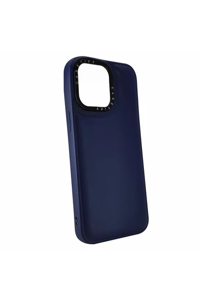 Nettech  İphone 13 Pro Uyumlu Casetify Buff Seri Arka Koruma Kılıf - Lacivert - 2