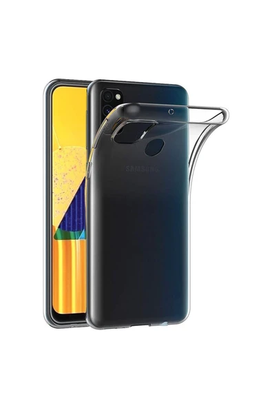 Nettech  Samsung Galaxy M30s Uyumlu Lüx Seri Arka Koruma Kılıf - Şeffaf - 1