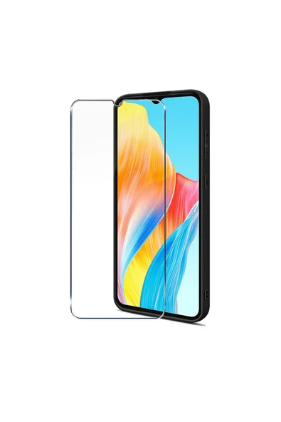 Nettech  Oppo A38 Uyumlu Kılıf Dostu Cam Ekran Koruyucu (Şeffaf) - 1