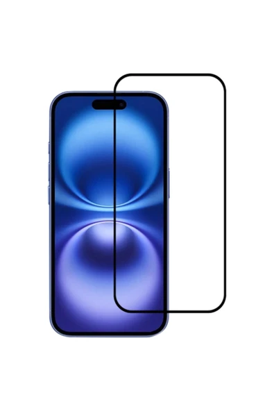 Nettech  Apple iPhone 16 Pro Max Uyumlu 5D Glas Full Cam Koruyucu - Siyah - 1