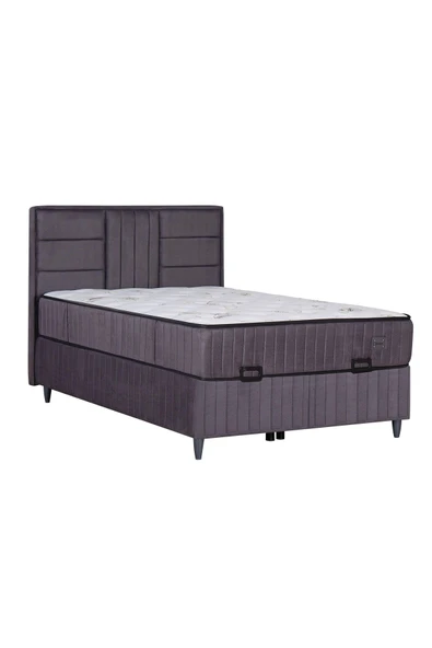 Kilim Mobilya  Premium Bamboo Sleepy Üçlü Set Gri (BAZA BAŞLIK YATAK) 160X200 - Resim 5