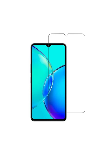 Nettech  Vivo Y27 Uyumlu Kılıf Dostu Cam Ekran Koruyucu (Şeffaf) - 1