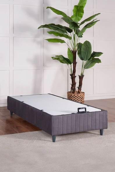 Kilim Mobilya  Premium Bamboo Sleepy Baza Başlık Gri Ikili Set (YATAK DAHİL DEĞİLDİR) 100X200 - Resim 3