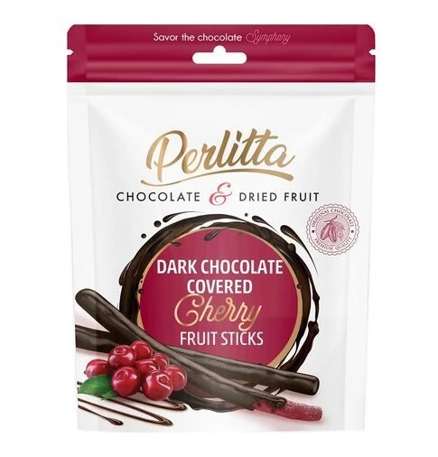 Perlitta Vişneli Bitter Çikolatalı Stick 80 Gr. (1 Paket)