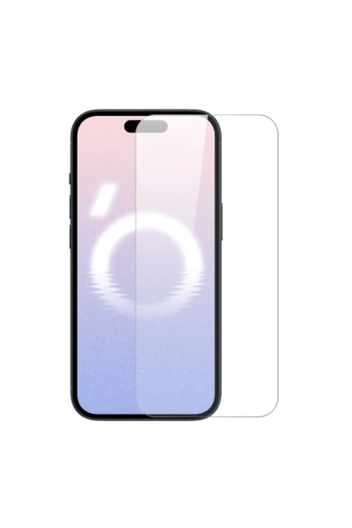 Nettech  İphone 16 Plus Uyumlu Kılıf Dostu Ön Koruma Cam Ekran Koruyucu - Şeffaf - 1
