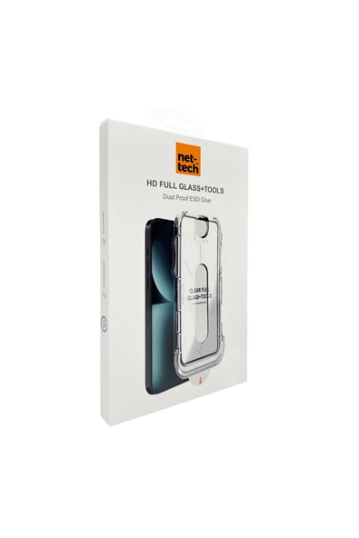 Nettech  İphone 16 Pro Uyumlu Kolay Uygulama Aparatlı Proof Dust Tools Hd Full Cam Koruyucu - Şeffaf - 2