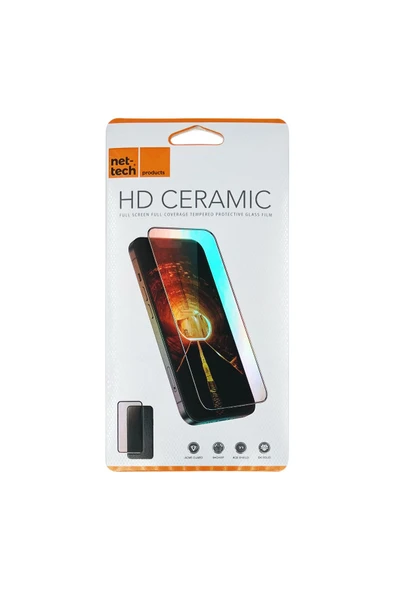 Nettech  İphone 16 Pro Max Uyumlu Tam Kaplayan Seramik Nano Ekran Koruyucu - Şeffaf - 2