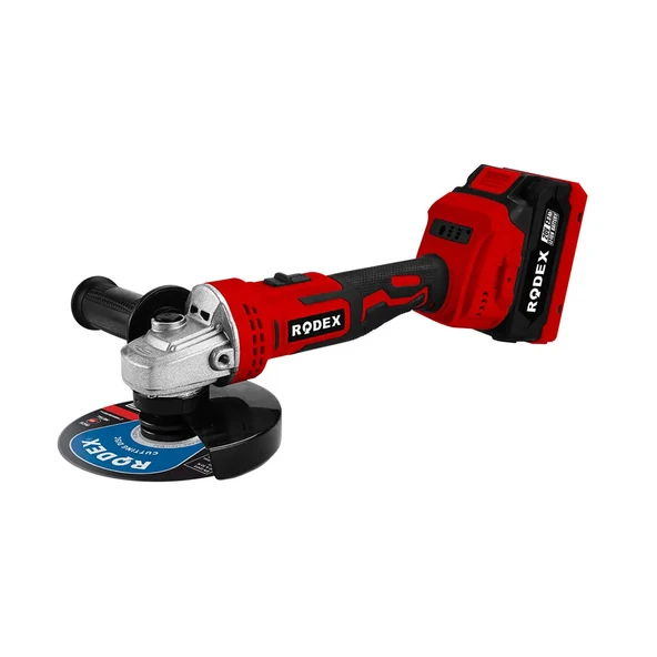 Rodex Akülü Şarjlı Avuç Taşlama Spiral Makinesi 20 Volt 4.0 mAh 115 - 125 mm Disk Çapı Kömürsüz - 5