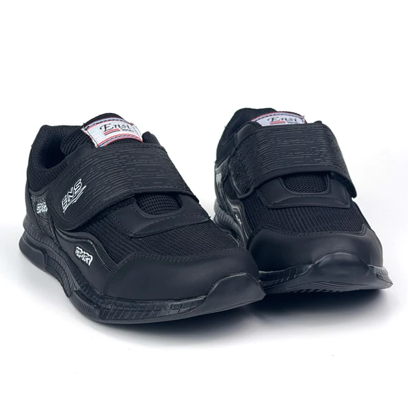 Kadın Siyah Bağcıksız Cırtlı Hafif Rahat Günlük Sneaker Spor Ayakkabı - 2