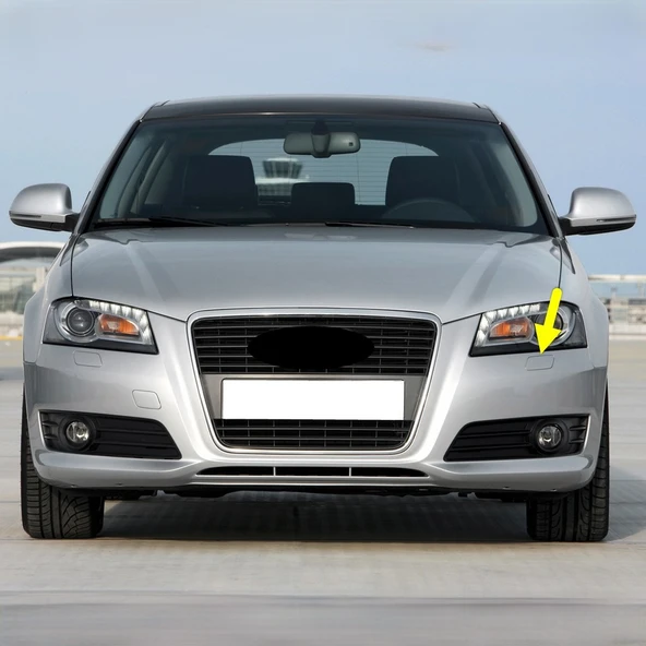 Audi A3 Sportback 2009-2012 Sol Ön Far Yıkama Kapağı 8P0955275A - 1