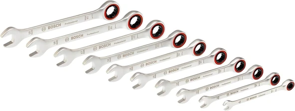 Bosch Profesyonel Anahtar Takımı 10 Parça - 1600A02AU0 - 4