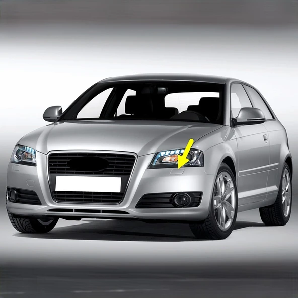 Audi A3 HB 2009-2012 Sol Ön Far Yıkama Kapağı 8P0955275A