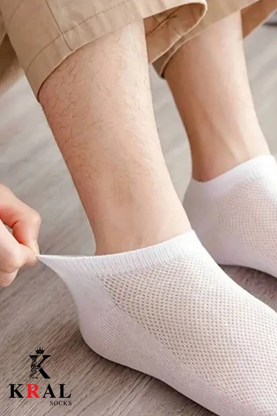 Erkek Snikers (6 ÇİFT) Bambu Dikişsiz Hassas Dokuma Terletmez Bambu Çorap - 8