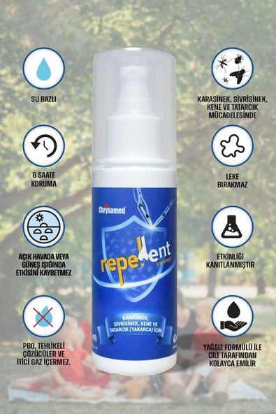 Chrysamed Repellent Yüksek Etkili Sinek ve Kene Kovucu 100 ml - 3