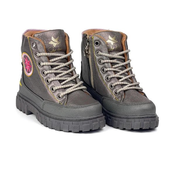 Kız Çocuk Platin İçi Kürklü Termo Taban Suya Soğuğa Dayanıklı Günlük Rahat Bot ürün görseli 1