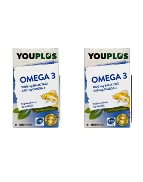 Youplus Omega 3 30+30 Kapsül - İkincisi %50 İndirimli ürün görseli 1