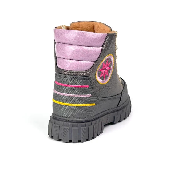 Kız Çocuk Platin İçi Kürklü Termo Taban Suya Soğuğa Dayanıklı Günlük Rahat Bot - Resim 4