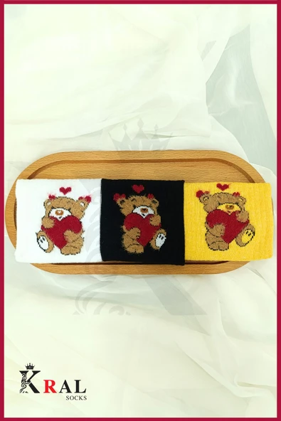 Kadın (6 ÇİFT) Çeyrek Soket Soft AŞK Model Pamuklu Terletmez Çorap Seti - 4
