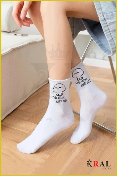 Unisex Çorap (6 Çift) Pamuklu Tenis Çorap ATARLI GENÇLİK Kolej Boy - 6
