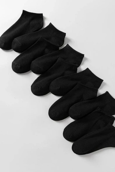 Kadın - Erkek Pamuklu Terletmez (10'LU - 10 ÇİFT) Yazlık Görünmez Çorap - 7