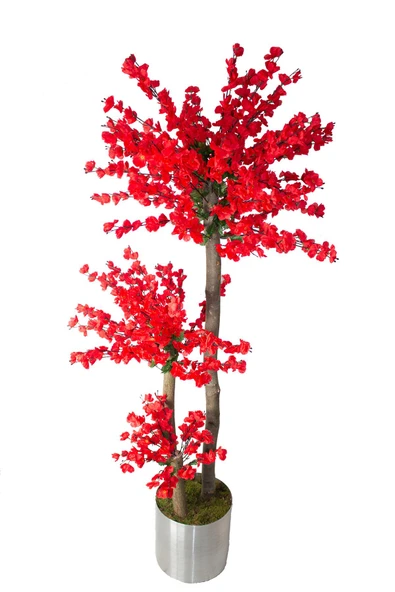 Güleç Yapay Çiçek Yapay Bahar Dalı Ağacı Kırmızı 108 Dal 180 cm - 2